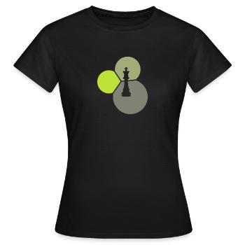 Schachmatt Strategie Schachbrett - Frauen T-Shirt - Schwarz - Vorne - AI Model Female 172 dark (172cm)