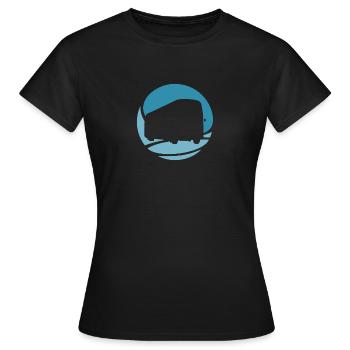 Schulbus Busfahren Busfahren - Frauen T-Shirt - Schwarz - Vorne - AI Model Female 172 dark (172cm)