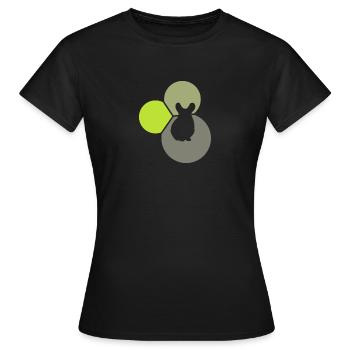 Nagetier Mäuschen Hamster - Frauen T-Shirt - Schwarz - Vorne - AI Model Female 172 dark (172cm)