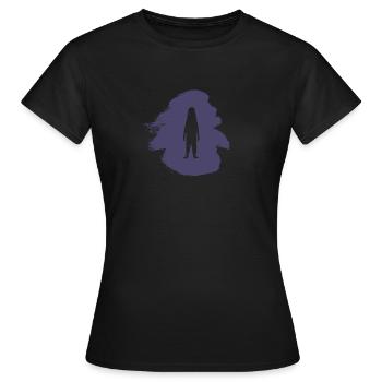 Fabeltier Bigfoot Fabel - Frauen T-Shirt - Schwarz - Vorne - AI Model Female 172 dark (172cm)