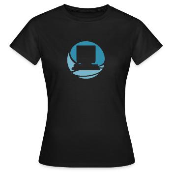 Internet Computerarbeit Gamer - Frauen T-Shirt - Schwarz - Vorne - AI Model Female 172 dark (172cm)