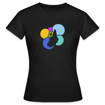 Kletterwand Kletterer Kletterer - Frauen T-Shirt - Schwarz - Vorne - AI Model Female 172 dark (172cm)