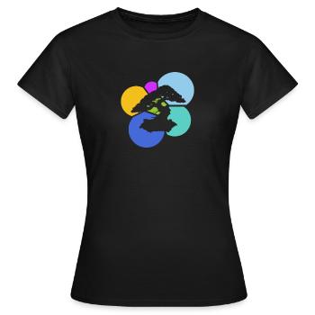 Bäume Wachsen Bonsai - Frauen T-Shirt - Schwarz - Vorne - AI Model Female 172 dark (172cm)