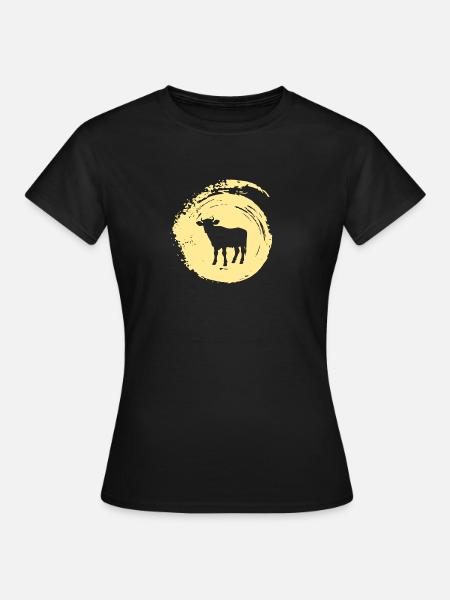 Rind Landwirtschaft Milch - Frauen T-Shirt - Schwarz