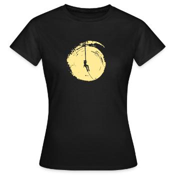 Alpiniste Grimpeur Alpiniste - T-shirt Femme - noir - Devant - AI Model Female 172 dark (172cm)