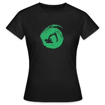 Excavator Driver Excavator Driver Excavator Driver - Women's T-Shirt - black - Front - AI Model Female 172 dark (172cm)