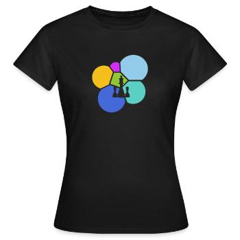 Echecs Echec - T-shirt Femme - noir - Devant - AI Model Female 172 dark (172cm)
