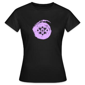 Cryptocurrency Bitcoin Bitcoin - Women's T-Shirt - black - Front - AI Model Female 172 dark (172cm)