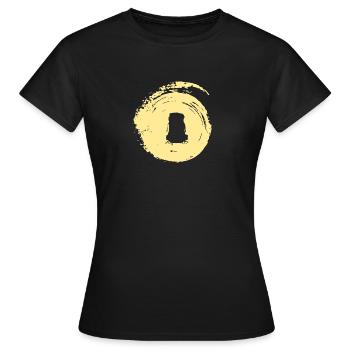 Backpack Hike Backpacking - Women's T-Shirt - black - Front - AI Model Female 172 dark (172cm)