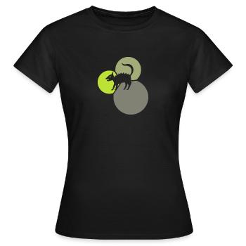 Mythical Unicorn Cryptozoology - Women's T-Shirt - black - Front - AI Model Female 172 dark (172cm)