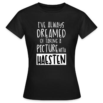 Picture with Haesten - T-shirt Femme - noir - Devant - AI Model Female 172 dark (172cm)