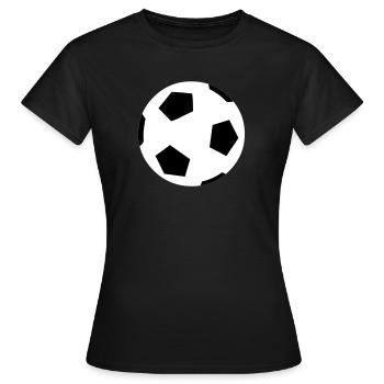 Fussballspiel - Frauen T-Shirt - Schwarz - Vorne - AI Model Female 172 dark (172cm)