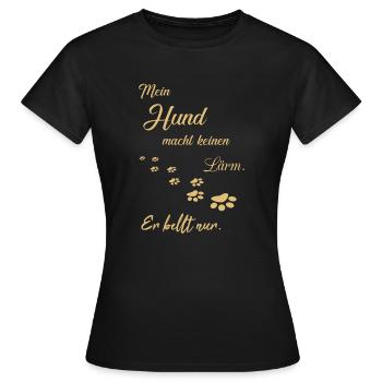 Hunde Hundesprüche - Frauen T-Shirt - Schwarz - Vorne - AI Model Female 172 dark (172cm)