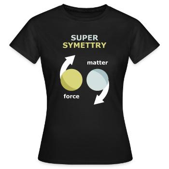 Theorie der Supersymmetrie - Frauen T-Shirt - Schwarz - Vorne - AI Model Female 172 dark (172cm)