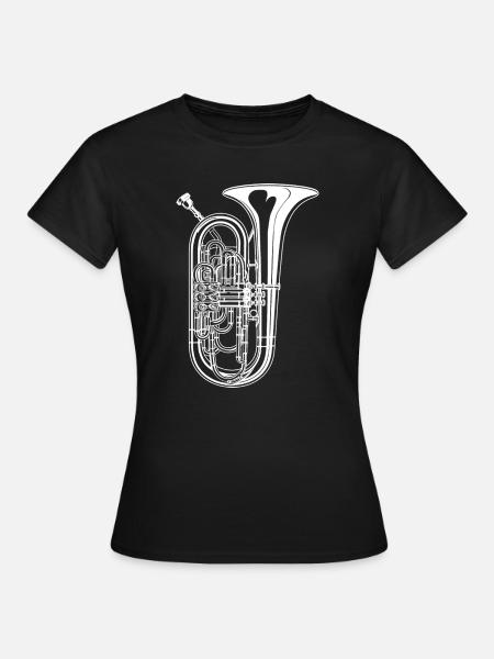 Tuba - Frauen T-Shirt - Schwarz