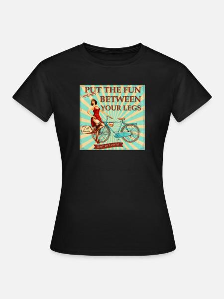 Bicycle - Put the fun between your legs - Women's T-Shirt - black