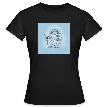 angel - T-shirt Femme - noir - Devant - AI Model Female 172 dark (172cm)