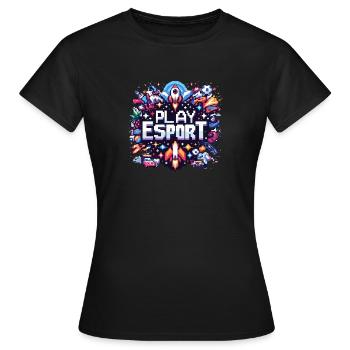 Lire le pixel - T-shirt Femme - noir - Devant - AI Model Female 172 dark (172cm)