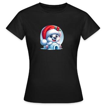 nounours polaire - T-shirt Femme - noir - Devant - AI Model Female 172 dark (172cm)