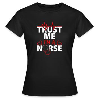Vertrauen Sie Mir, Ich Bin Ein - Frauen T-Shirt - Schwarz - Vorne - AI Model Female 172 dark (172cm)