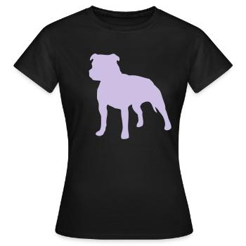 staffbullv1 - T-shirt Femme - noir - Devant - AI Model Female 172 dark (172cm)