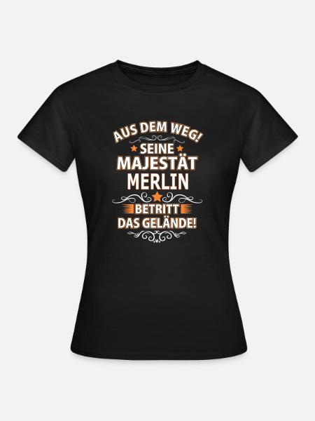 MERLIN - Frauen T-Shirt - Schwarz