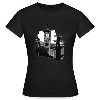 Big Ben - Women's T-Shirt - black - Front - AI Model Female 172 dark (172cm)