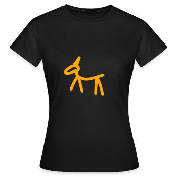 Grottes de peinture - T-shirt Femme - noir - Devant - AI Model Female 172 dark (172cm)
