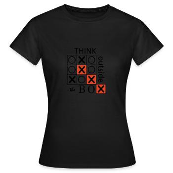 Sortir des sentiers battus - T-shirt Femme - noir - Devant - AI Model Female 172 dark (172cm)
