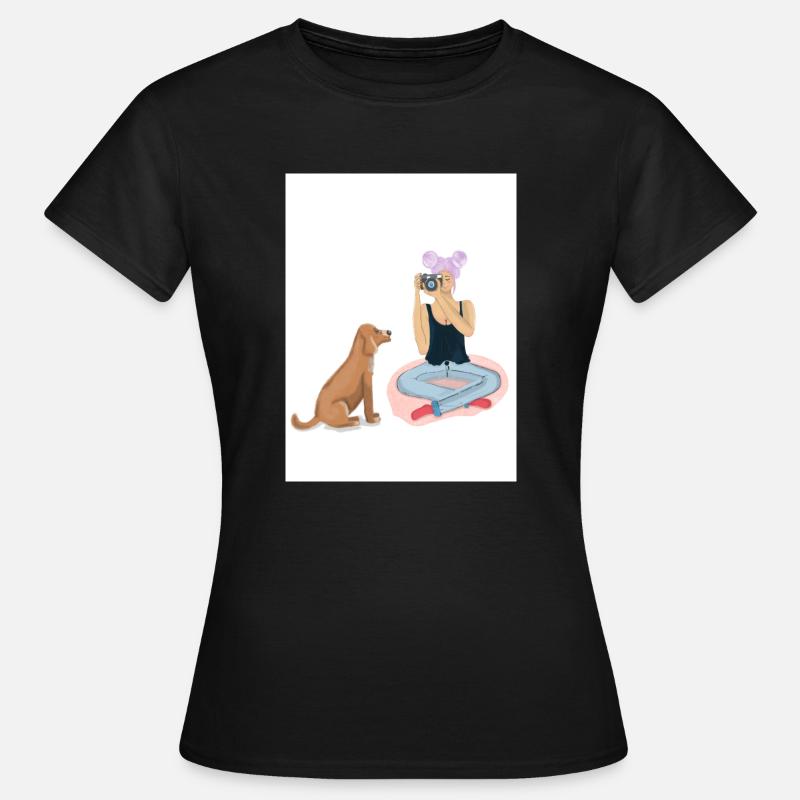 Fille de petits pains de l'espace - T-shirt Femme - noir