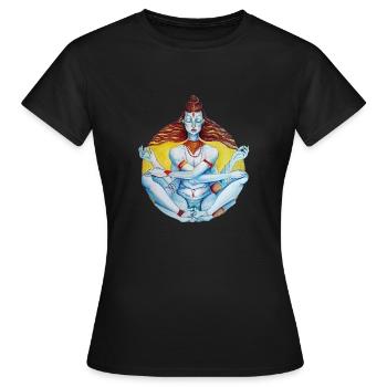 Femme Shiva - T-shirt Femme - noir - Devant - AI Model Female 172 dark (172cm)