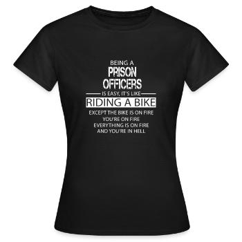Prison Officers - Women's T-Shirt - black - Front - AI Model Female 172 dark (172cm)