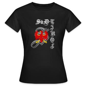 Tyrol du Sud - T-shirt Femme - noir - Devant - AI Model Female 172 dark (172cm)