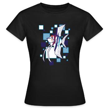 Angelfish - Frauen T-Shirt - Schwarz - Vorne - AI Model Female 172 dark (172cm)