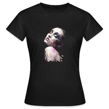 Abstraktes Frauen Model Design - Frauen T-Shirt - Schwarz - Vorne - AI Model Female 172 dark (172cm)