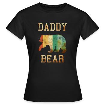 Papa Ours - T-shirt Femme - noir - Devant - AI Model Female 172 dark (172cm)