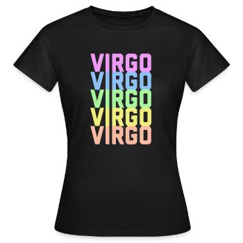 Virgo - Women's T-Shirt - black - Front - AI Model Female 172 dark (172cm)