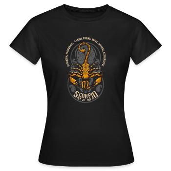 Art Scorpion unique - T-shirt Femme - noir - Devant - AI Model Female 172 dark (172cm)