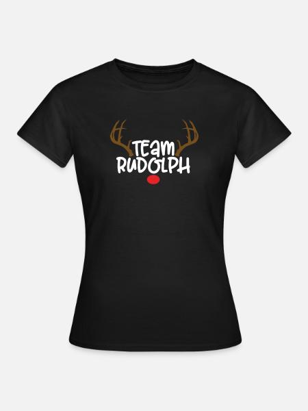 Team Rudolph - Frauen T-Shirt - Schwarz