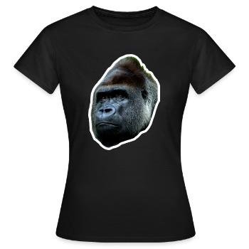 Gorilla cool simple - T-shirt Femme - noir - Devant - AI Model Female 172 dark (172cm)