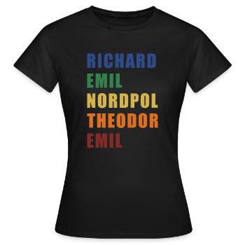 Rente Nato Alphabet Pilot Geschenk Bundeswehr - Frauen T-Shirt - Schwarz - Vorne - AI Model Female 172 dark (172cm)