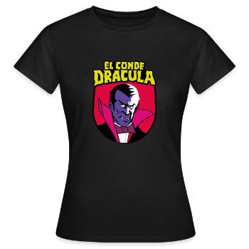 El Conde Dracula - T-shirt Femme - noir - Devant - AI Model Female 172 dark (172cm)