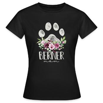 Chien de montagne bernois - T-shirt Femme - noir - Devant - AI Model Female 172 dark (172cm)