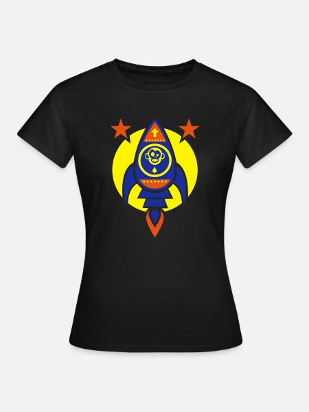 Rocket Ape - Frauen T-Shirt - Schwarz
