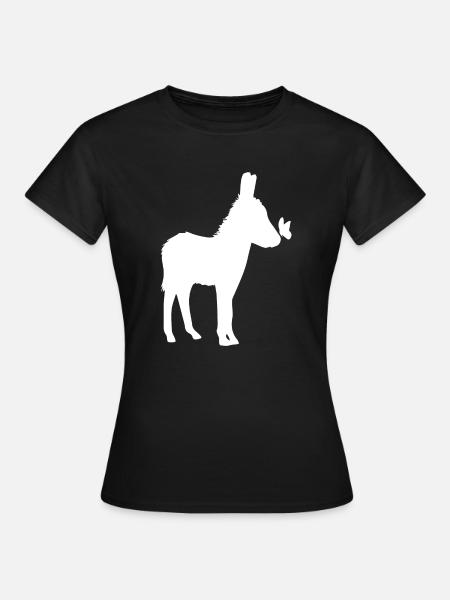 Donkey Esel - Frauen T-Shirt - Schwarz