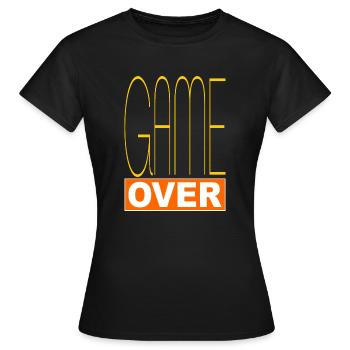 Game over - T-shirt Femme - noir - Devant - AI Model Female 172 dark (172cm)