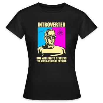 Physicien physicien - T-shirt Femme - noir - Devant - AI Model Female 172 dark (172cm)