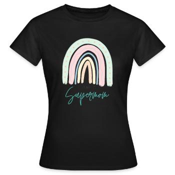 I Am A Supermom - Frauen T-Shirt - Schwarz - Vorne - AI Model Female 172 dark (172cm)