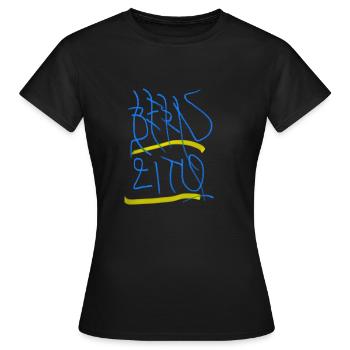 Ville de Berne - T-shirt Femme - noir - Devant - AI Model Female 172 dark (172cm)