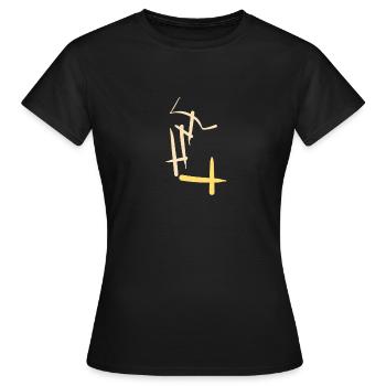 Merveilleuse abstraction - T-shirt Femme - noir - Devant - AI Model Female 172 dark (172cm)